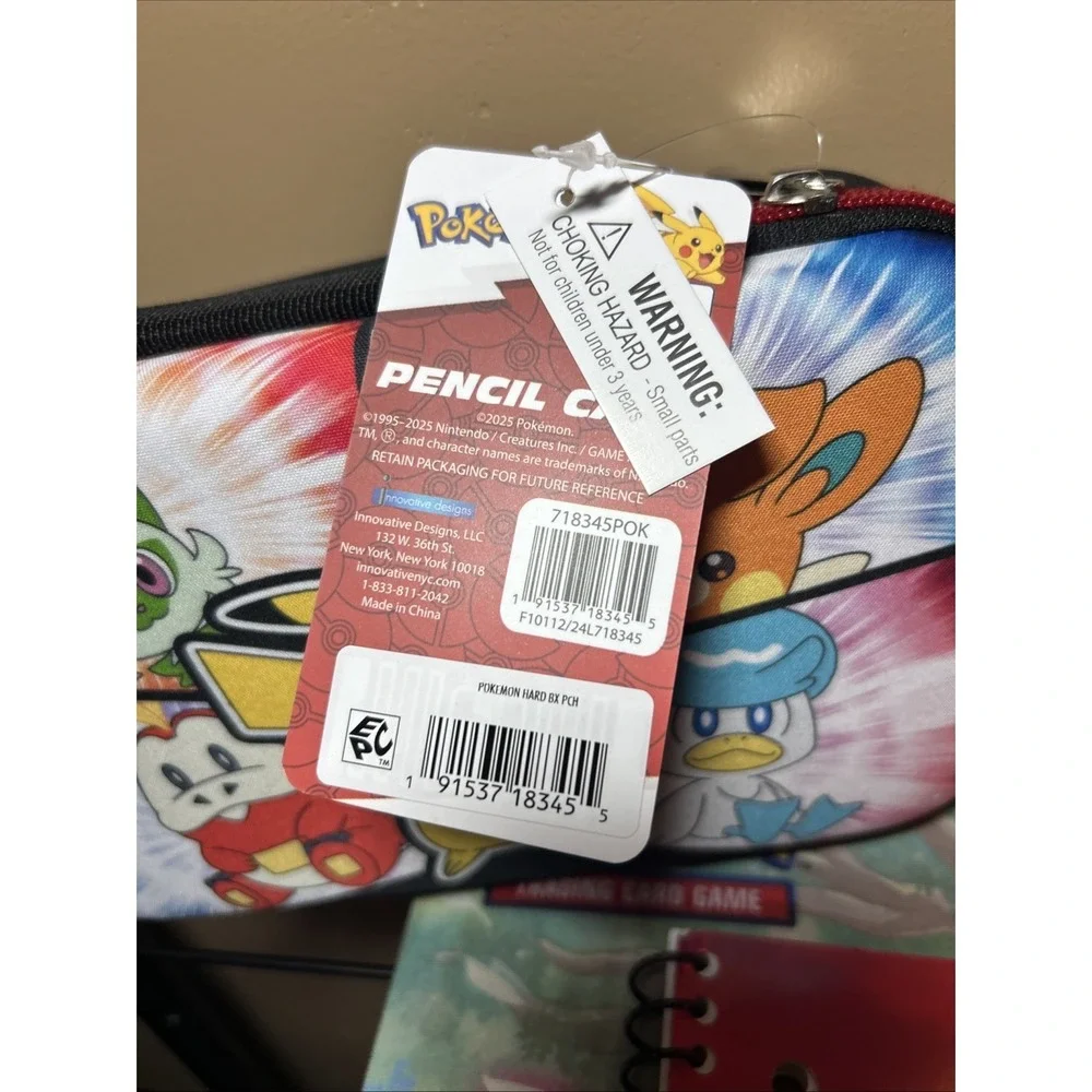 POKEMON Back To School Pencil/Utility Case‎ Notebook, Folder, Pencil Cases Lot